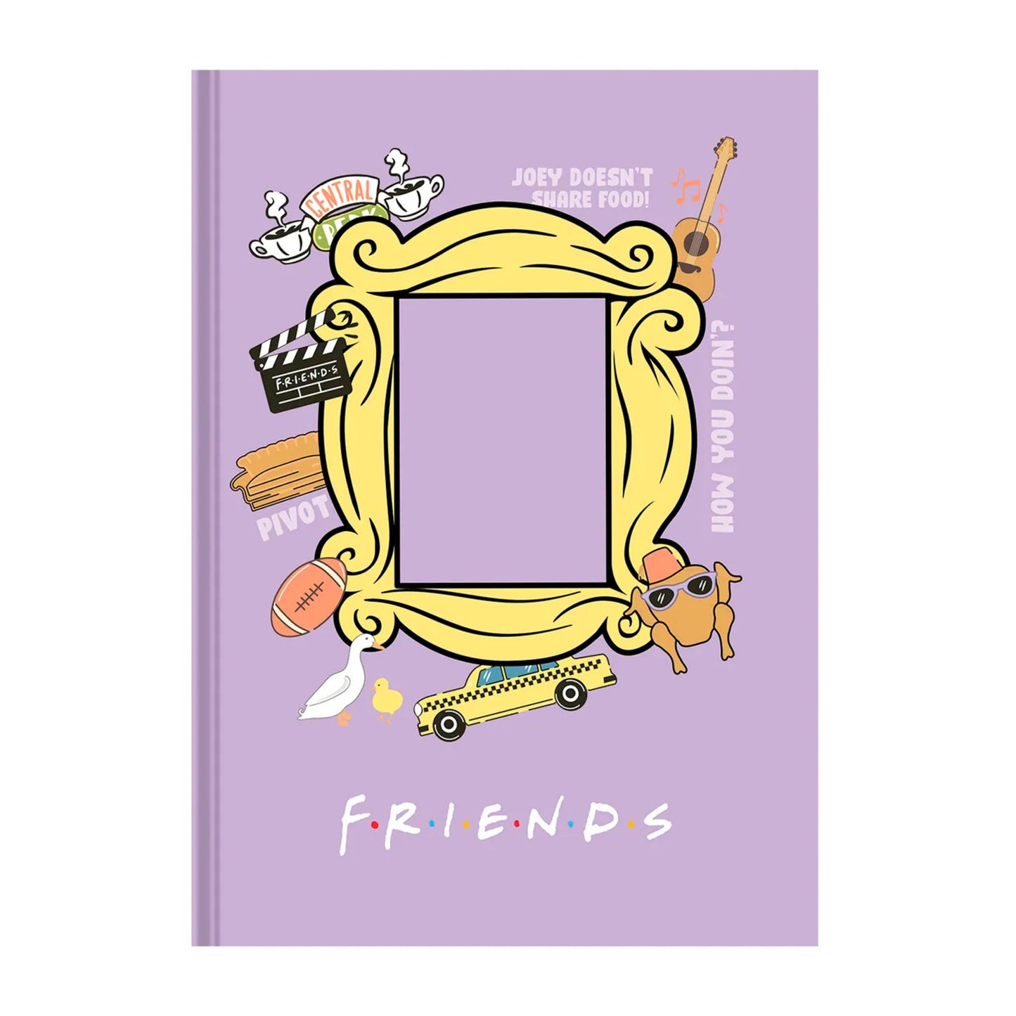 Caderno Colegial - Animativa - Friends - Brochura - Capa Dura - 160 Folhas