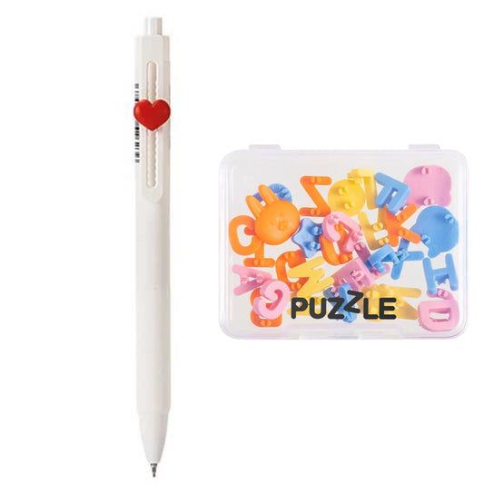 Caneta Gel - Deli - Puzzle - 0,5mm + Acessórios