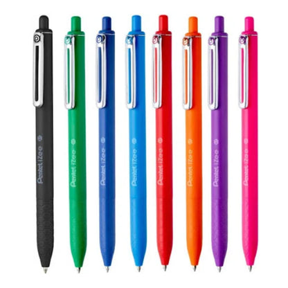Caneta Esferográfica - Pentel - Izee - 0,7mm - Estojo c/ 8 Cores