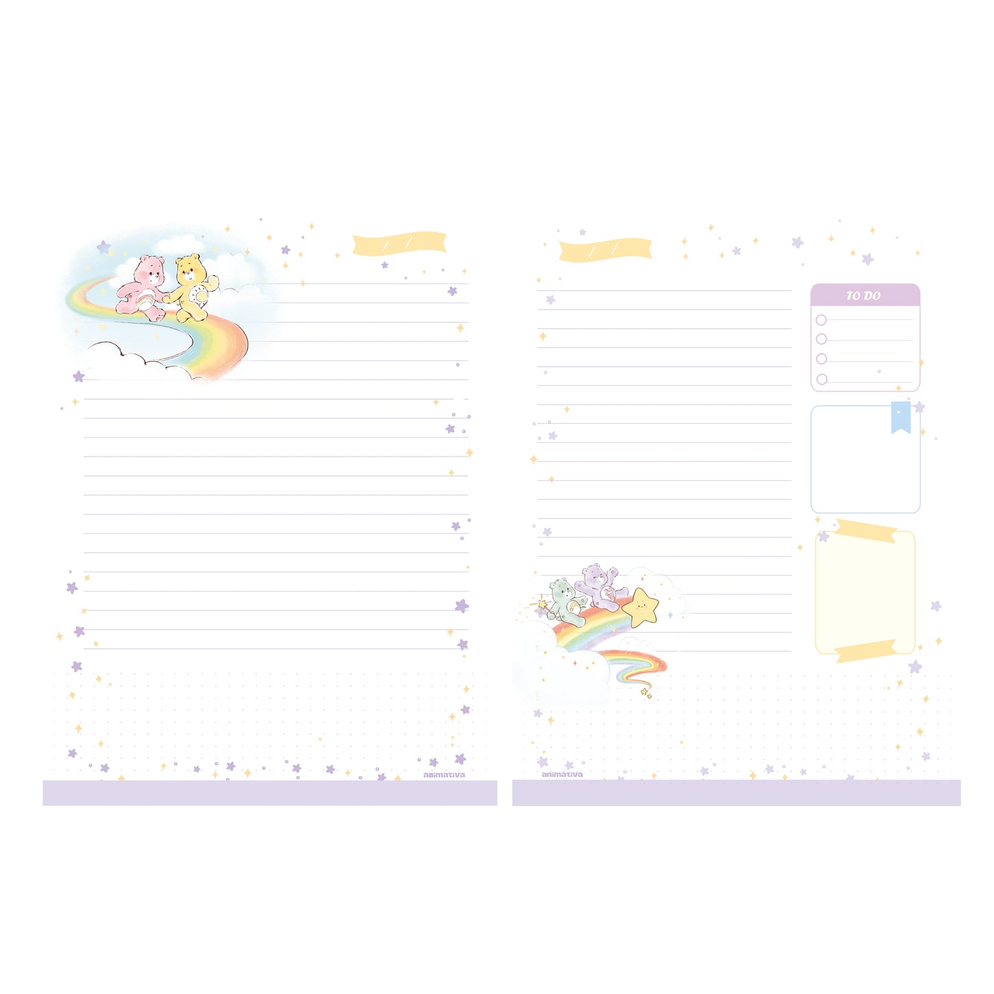 Caderno Colegial - Animativa - Ursinhos Carinhosos - 160Fls - 180x250mm