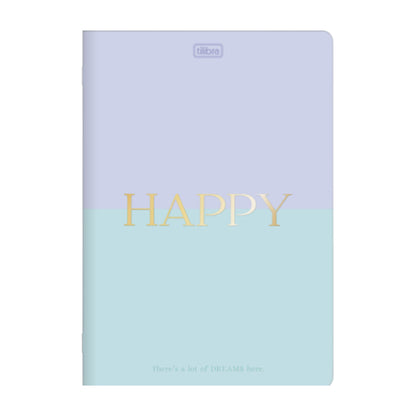 Caderno Colegial Grampeado - Tilibra - Happy - 32 Folhas