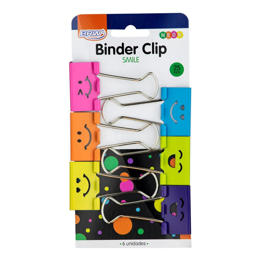 Binder Clips - BRW - Emoji Smile