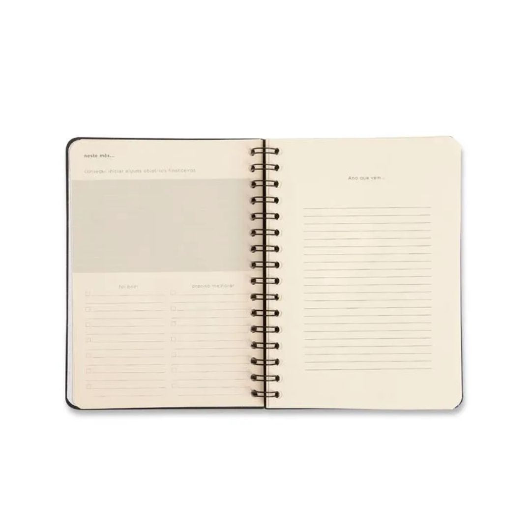 Planner Permanente Wire-o Financeiro - Cícero - 14,8x21cm Trama Teia