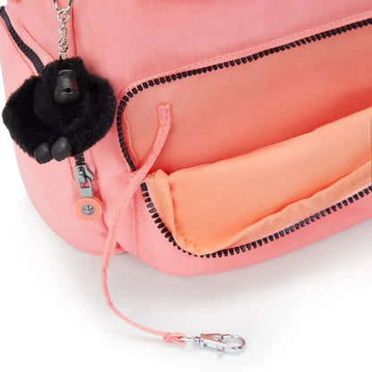 Mochila - Kipling - City Zip S - Peach Peace