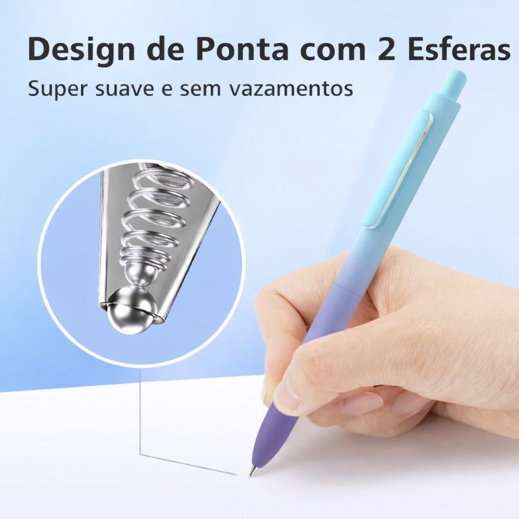 Caneta Gel Writech Aurora Space Up 0.5mm - Tinta Preta