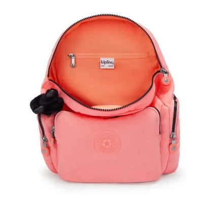 Mochila - Kipling - City Zip S - Peach Peace