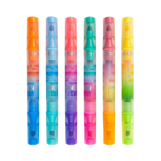 Marca Texto - Color Neon - Kit c/ 12 Cores