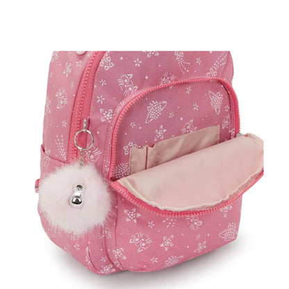 Mochila - Kipling - Seoul S - Glitter Cats