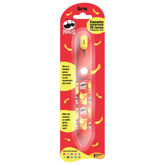 Caneta Surpresa - BRW - Pringles 1,0mm 10 Cores