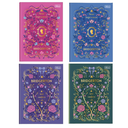Caderno Colegial - Tilibra - Bridgerton - 176mm x 239mm - 160 Fls