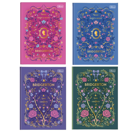 Caderno Colegial - Tilibra - Bridgerton - 176mm x 239mm - 160 Fls