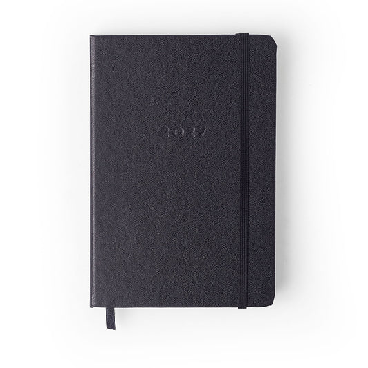 Agenda Planner 2027 - Cícero - Clássica Preta - Diária 14x21