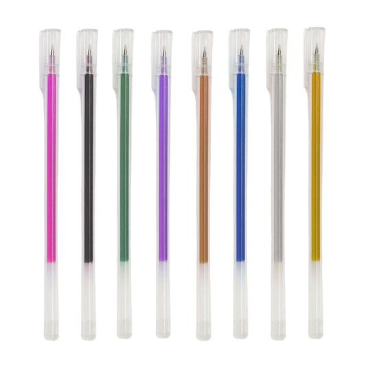 Caneta Gel - Flash Hashi c/ Glitter - Estojo c/ 8 Cores
