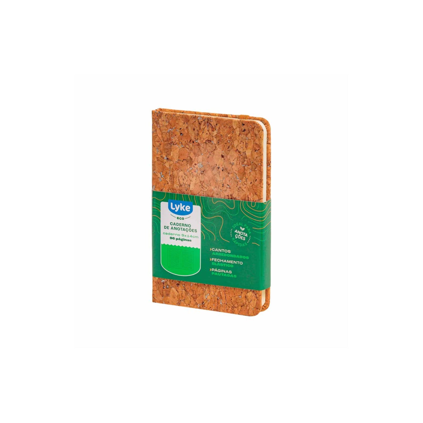 Caderno de Anotações - Lyke - Reciclado - 9 x 14cm - 96 Folhas