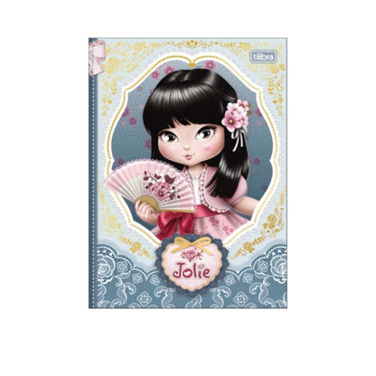 Caderno Colegial - Tilibra - Jolie -  176 mm x 239 mm - Nova Coleção - 160 Fls