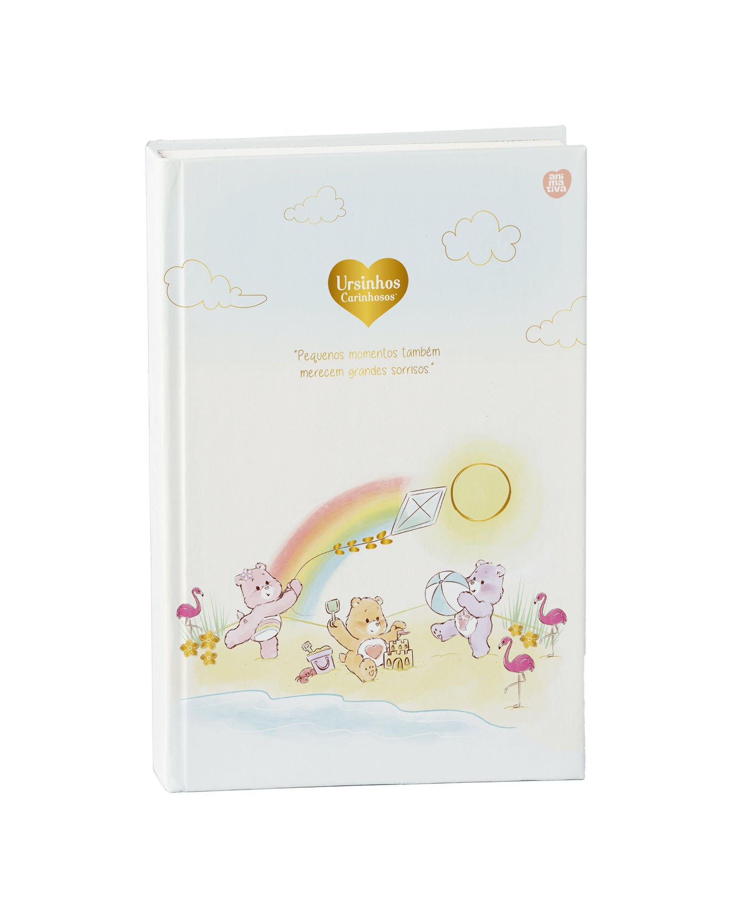 Caderno Colegial - Animativa - Ursinhos Carinhosos - 179mm x 241mm - 160Fls - NOVA COLEÇÃO