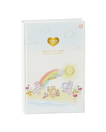 Caderno Colegial - Animativa - Ursinhos Carinhosos - 179mm x 241mm - 160Fls - NOVA COLEÇÃO