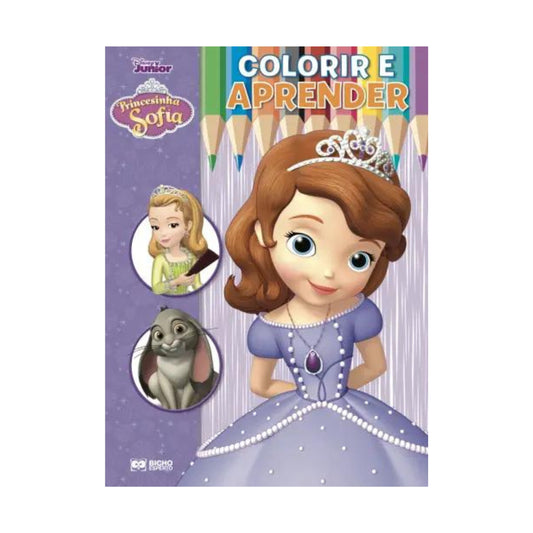 Livro Infantil - Bicho Esperto - Colorir e Aprender - Princesinha Sofia