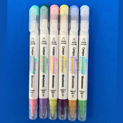 Marca Texto + Fineliner - Cover - Estojo c/ 6 cores - frente