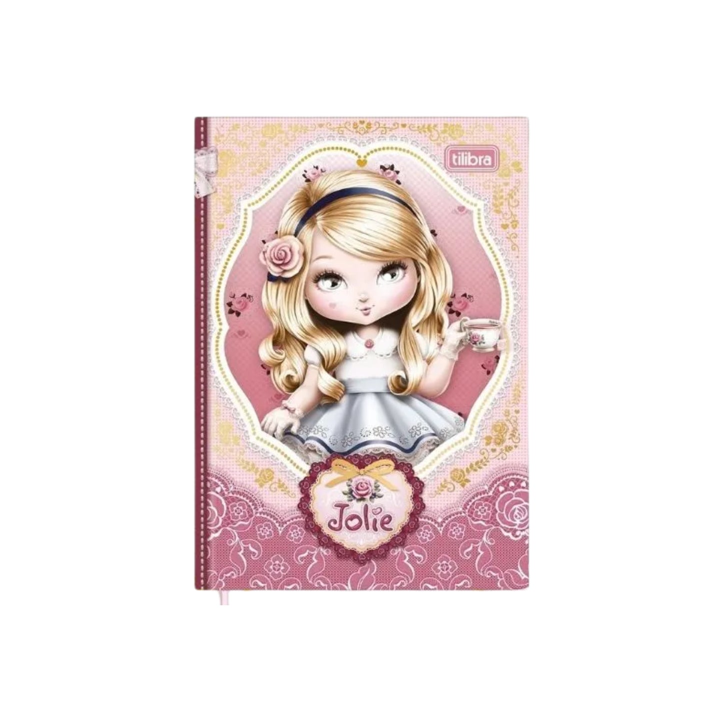 Caderneta Costurada - Tilibra - Petit Jolie  - 96 Folhas - 105mm x 148mm