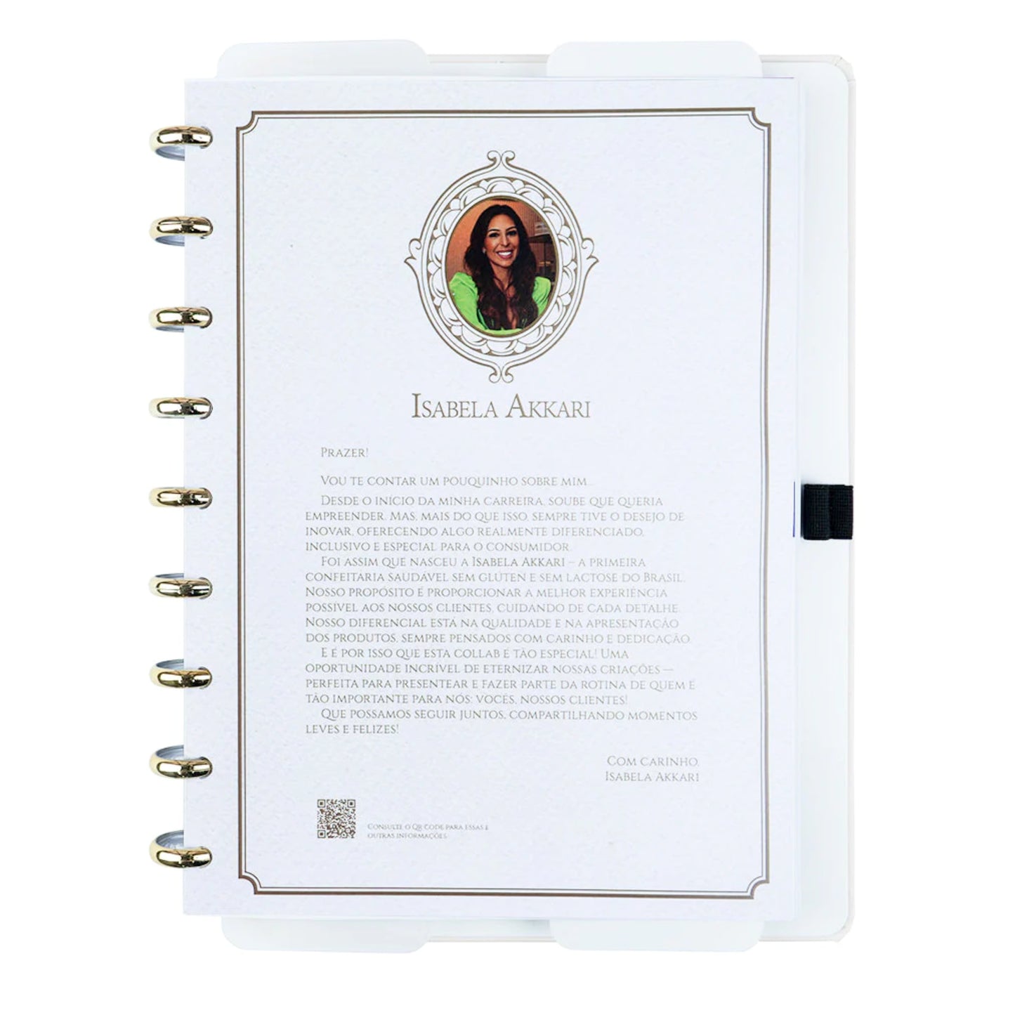 Caderno A5 - Caderno Inteligente - Rose Key by Isabela Akkari