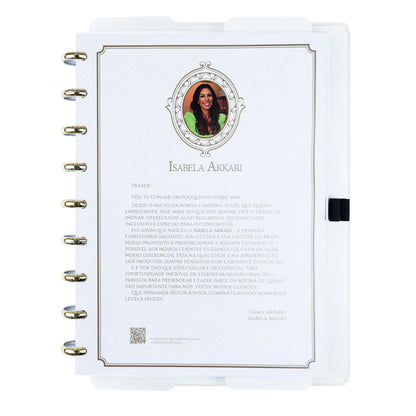 Caderno A5 - Caderno Inteligente - Rose Key by Isabela Akkari