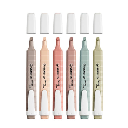 Marca Texto - Stabilo - Swing Cool - Nature Colors - Estojo c/ 6 Cores