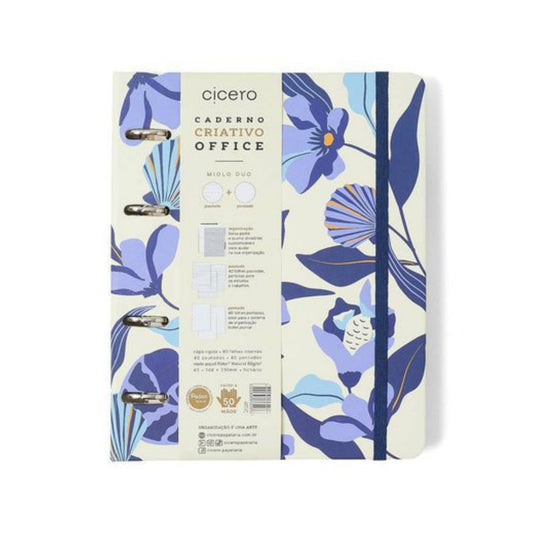 Caderno Criativo A5 - Cícero - Office Duo - Trancoso - Pautado & Pontado - Off White