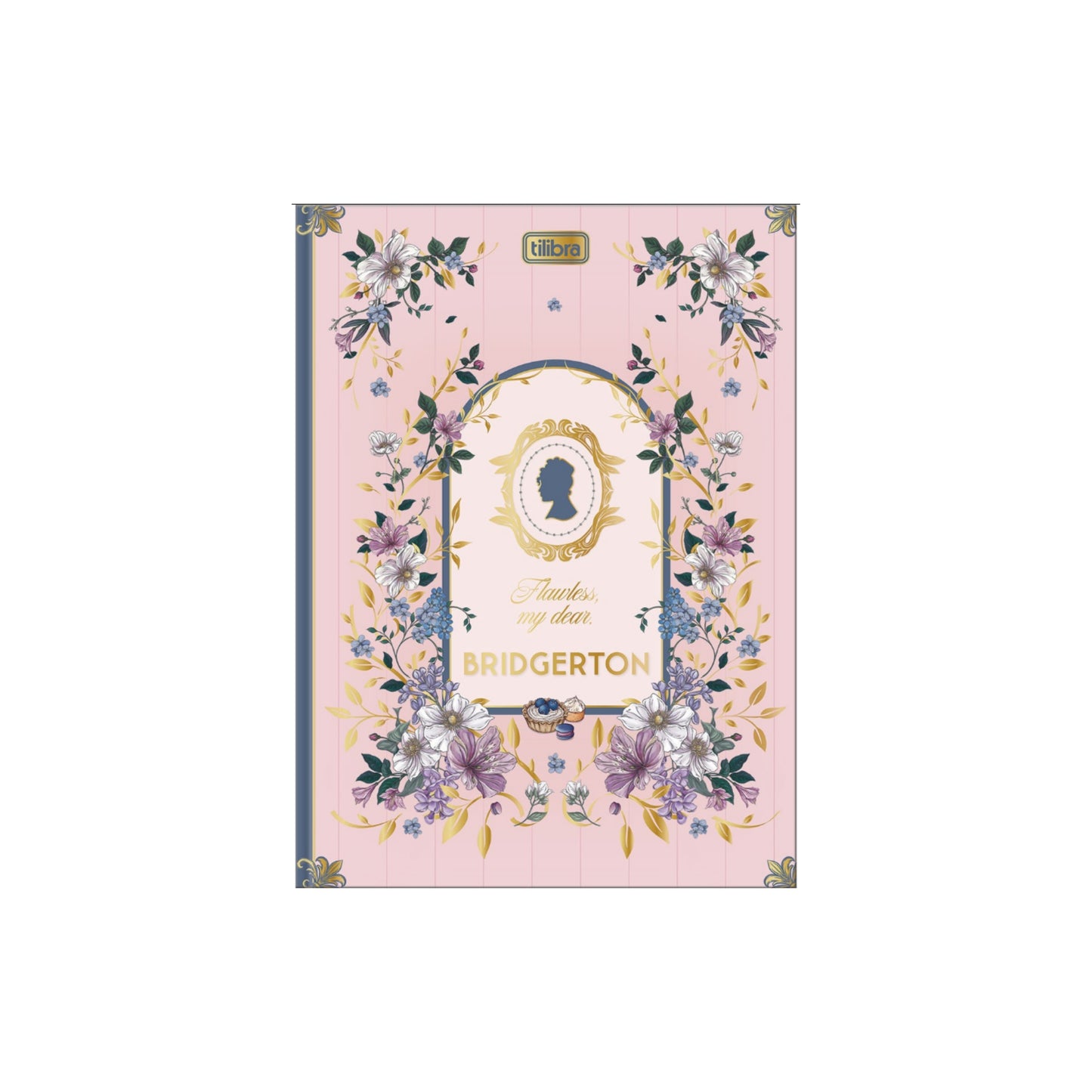 Caderno Colegial - Tilibra - Bridgerton - Nova Coleção - 176mm x 239mm - 80Fls