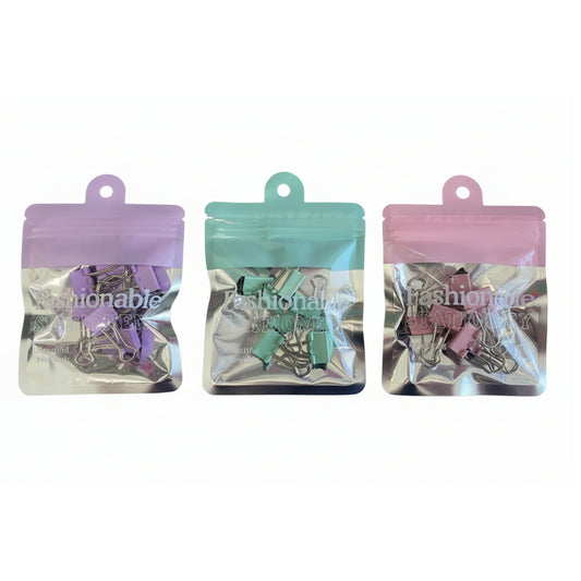 Binder Clips - Fashionable - Kits de 5 e 8 unidades. - frente
