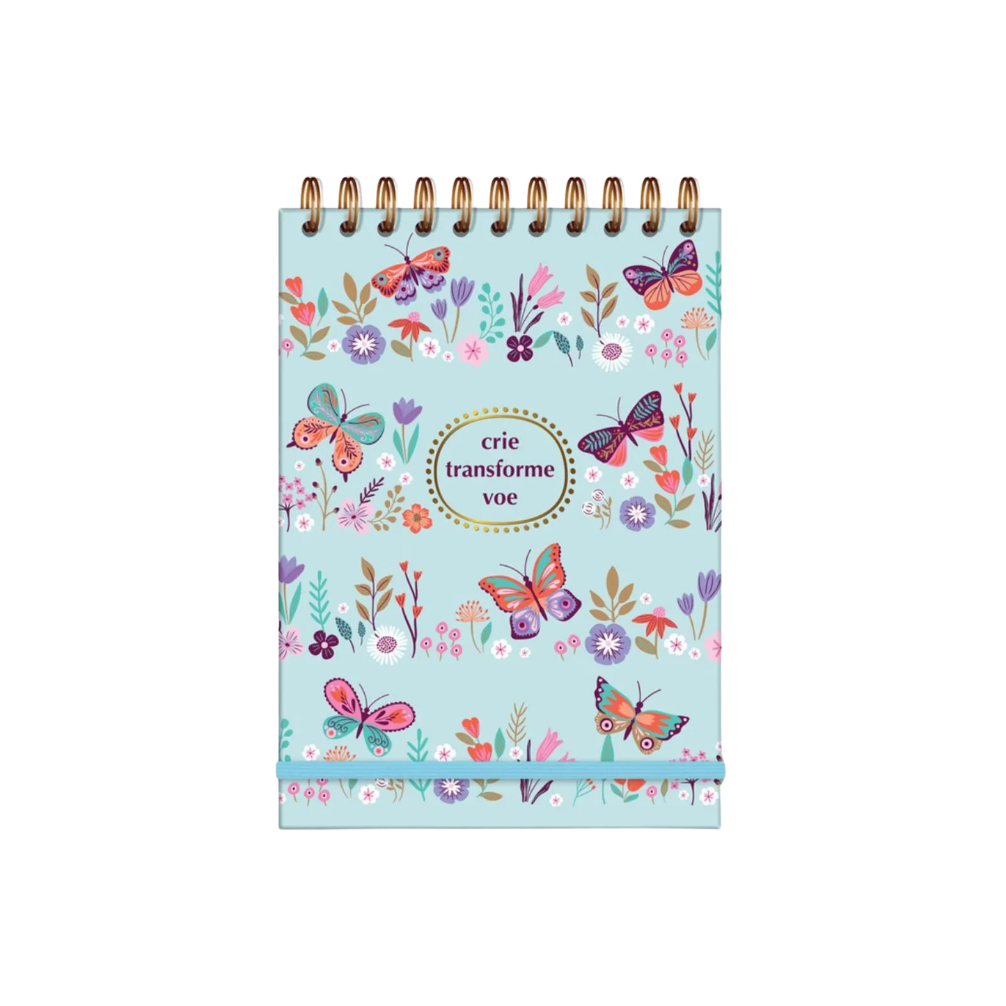 Caderno de ideias Borboletas no Jardim Fina Ideia - frente