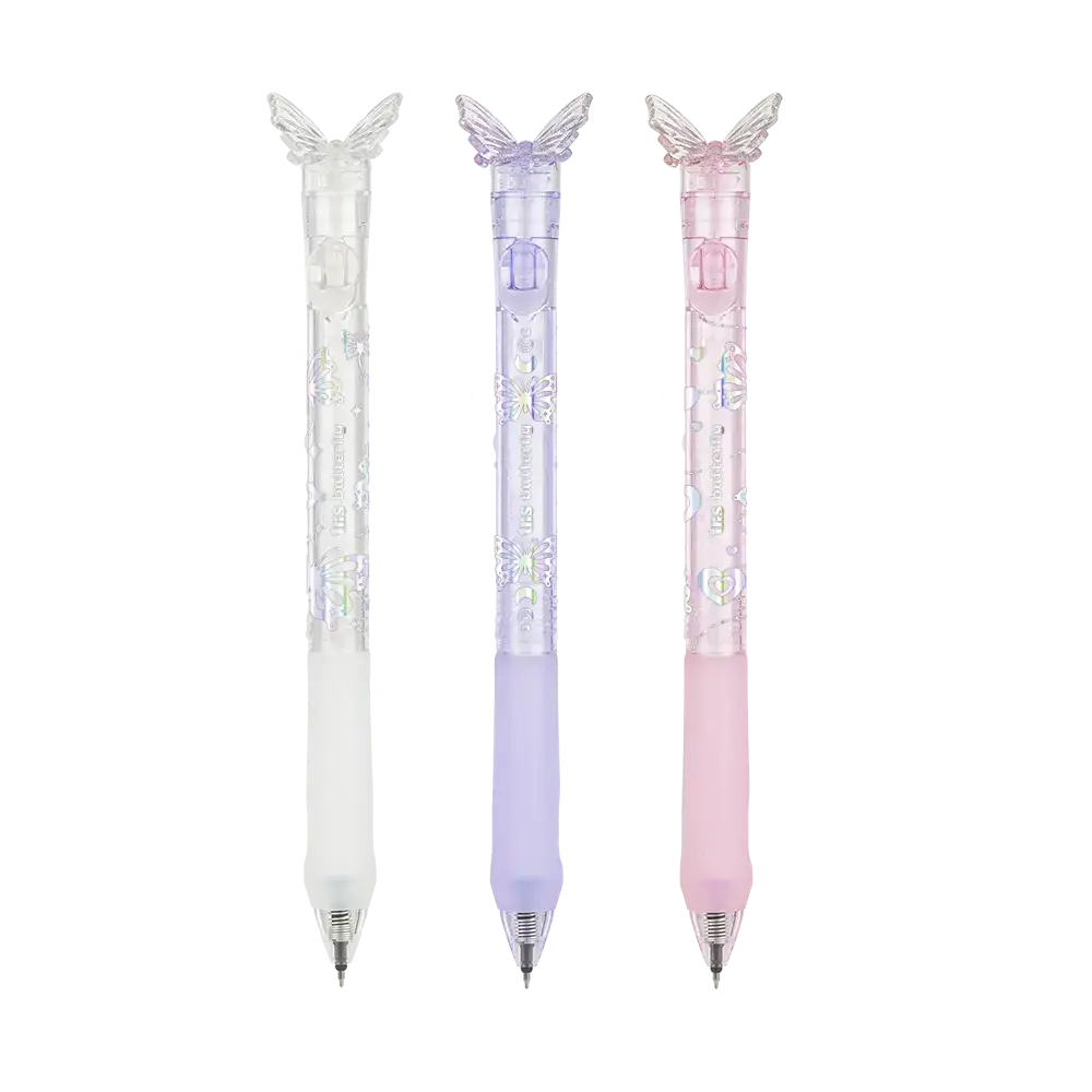 Caneta Gel Retrátil Butterfly Holic Pixie - 0.5mm - Tris