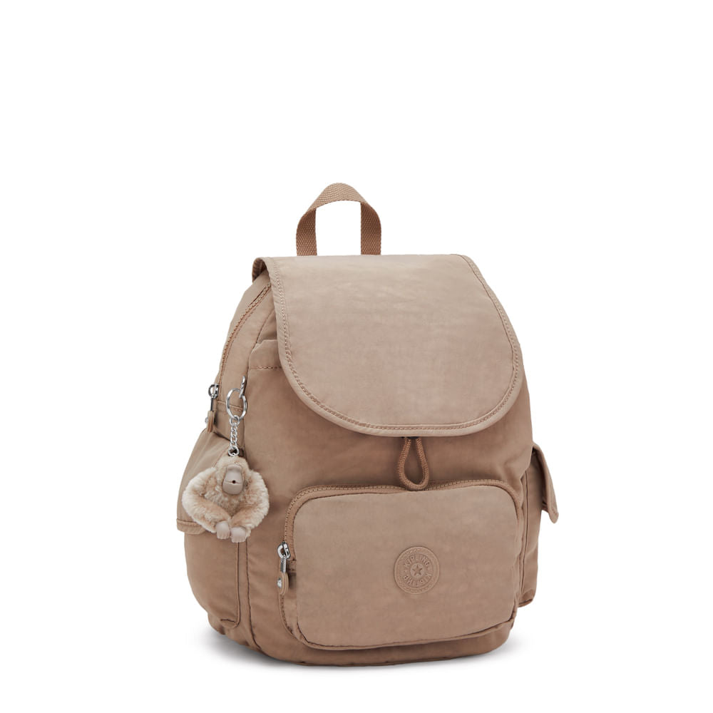 Mochila - Kipling - City Pack S - Tan Beige - verso