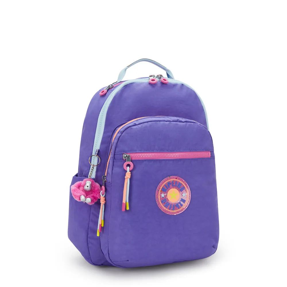 Mochila - Kipling - Seoul - Iris Purp Fun C