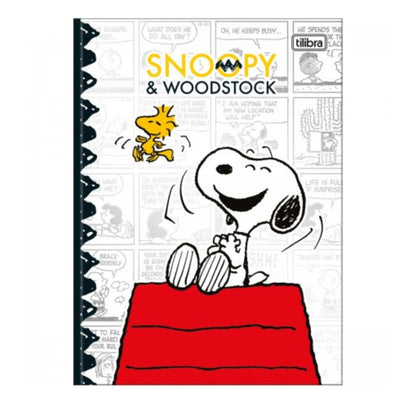 Caderno Colegial - Tilibra - Snoopy - Brochura - 160 Folhas