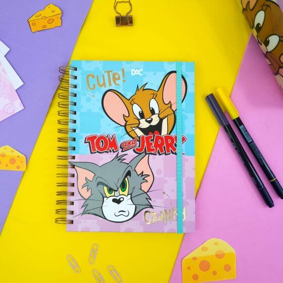 Caderno Smart Colegial - DAC - Tom e Jerry c/ 10 divisórias