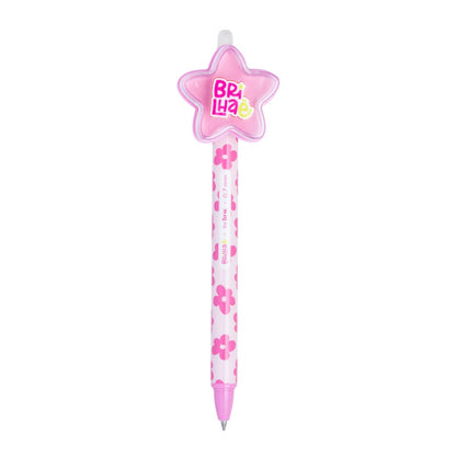 Caneta Gel Apagável + Lip Stick - Brilhaê - Duo Flower