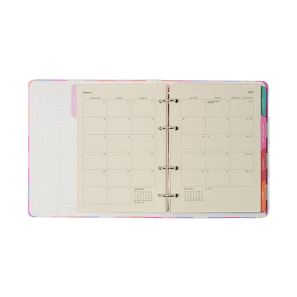 Agenda Planner Argolado 2027 - Cícero - Melissa Mini Bloomy Pistache - Semanal Notas A5