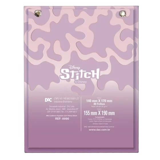 Caderno Argolado Mini - DAC - Stitch