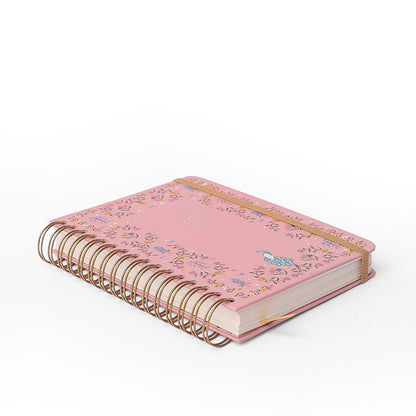 Agenda Planner Wire-o 2027 - Cícero - Relicário Secreto Coral - Diária A5