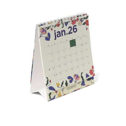 Calendario de Mesa 2026  - Cícero - Doce Florada - 13x15