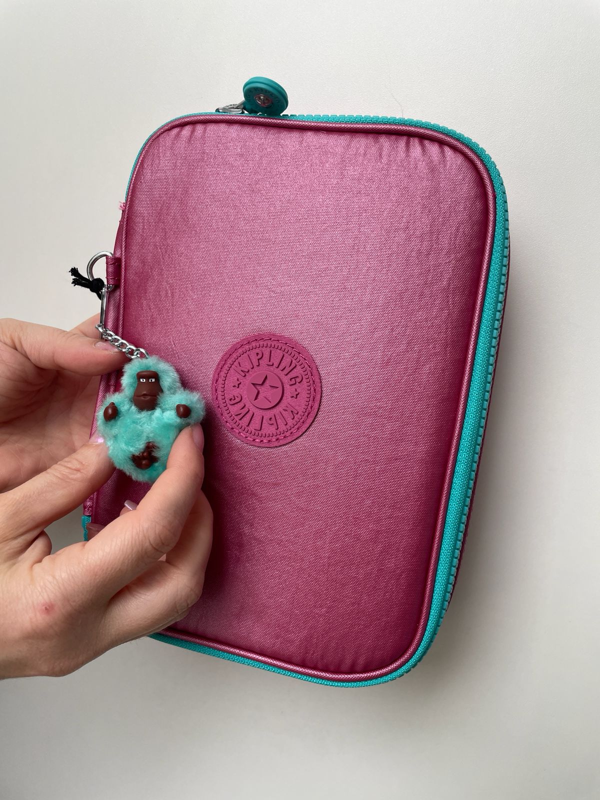 Estojo 100 Pens - Kipling - Fresh Pink Met