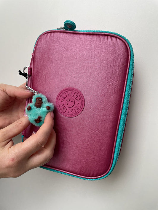Estojo 100 Pens - Kipling - Fresh Pink Met