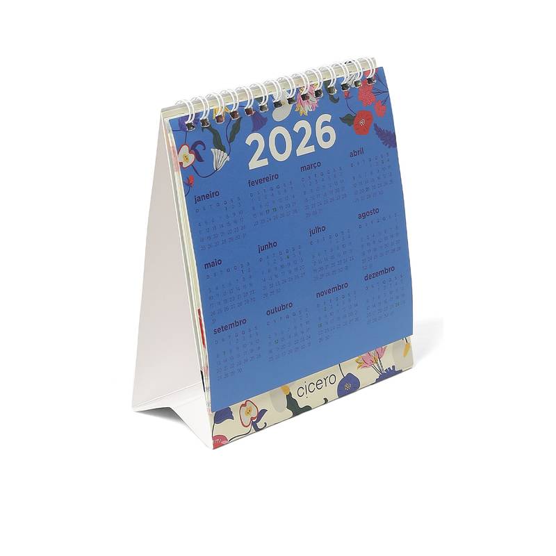 Calendario de Mesa 2026  - Cícero - Doce Florada - 13x15