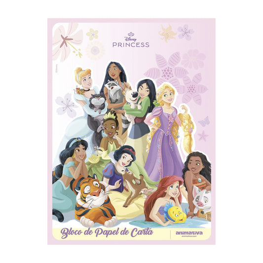 Bloco de Carta - Animativa - Princesas - 48 Fls