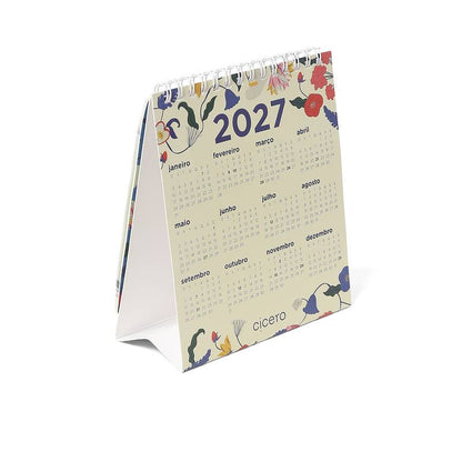 Calendario de Mesa 2026  - Cícero - Doce Florada - 13x15