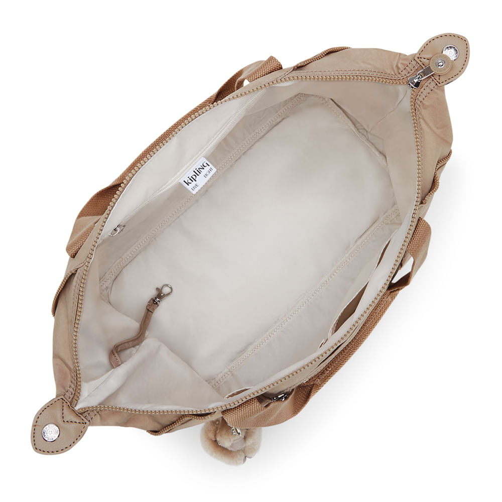 Bolsa - Kipling - Art - Tan Beige - lateral
