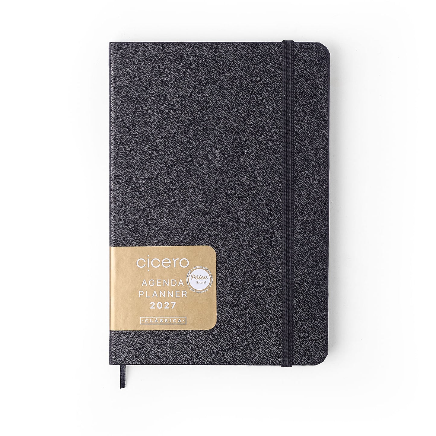 Agenda Planner 2027 - Cícero - Clássica Preta - Semanal 14x21