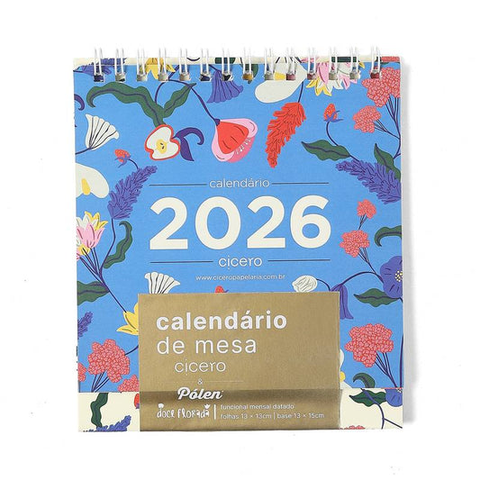 Calendario de Mesa 2026  - Cícero - Doce Florada - 13x15