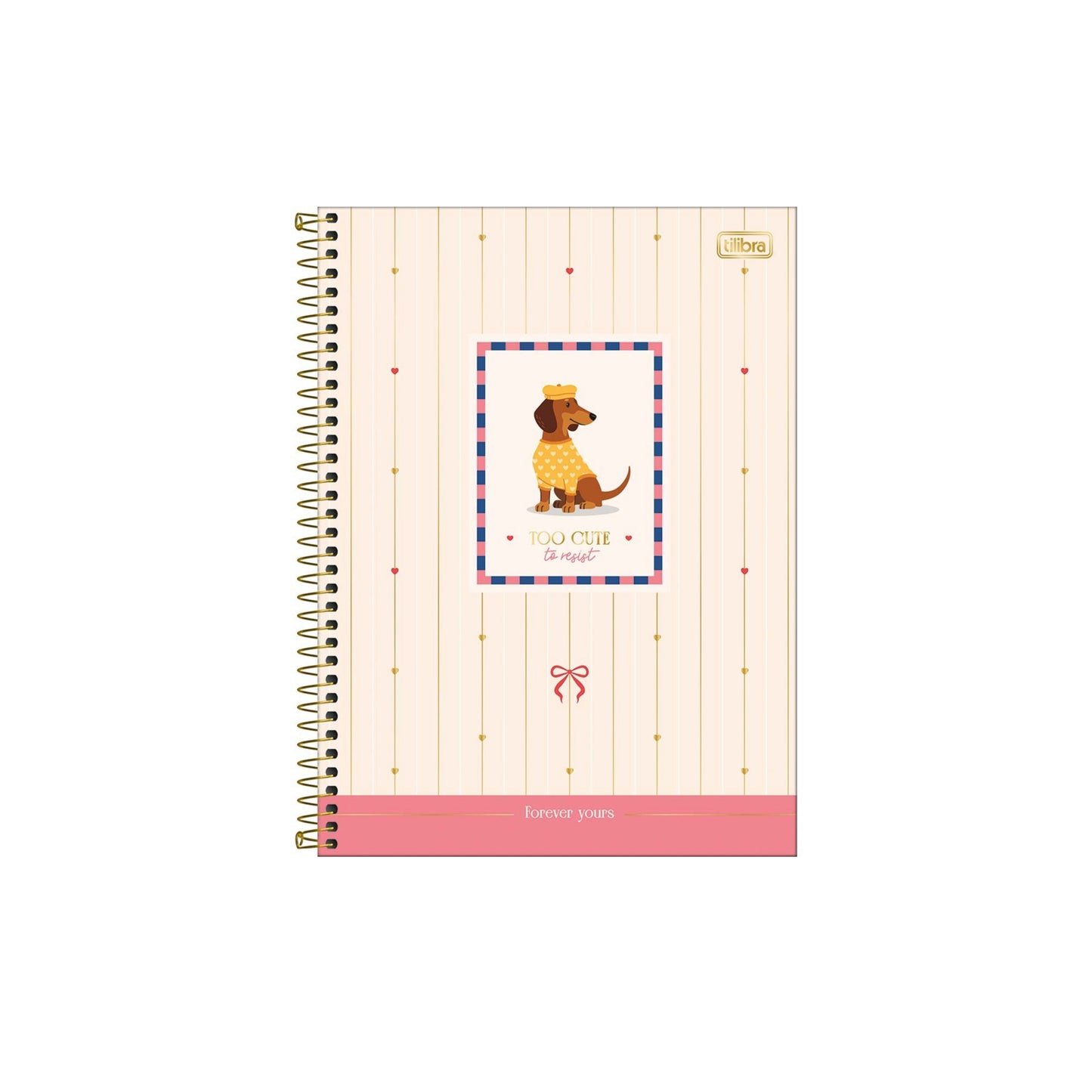 Caderno Colegial Espiral - Tilibra - Brownie - 10 Matérias - 177mm x 240mm - 120Fls